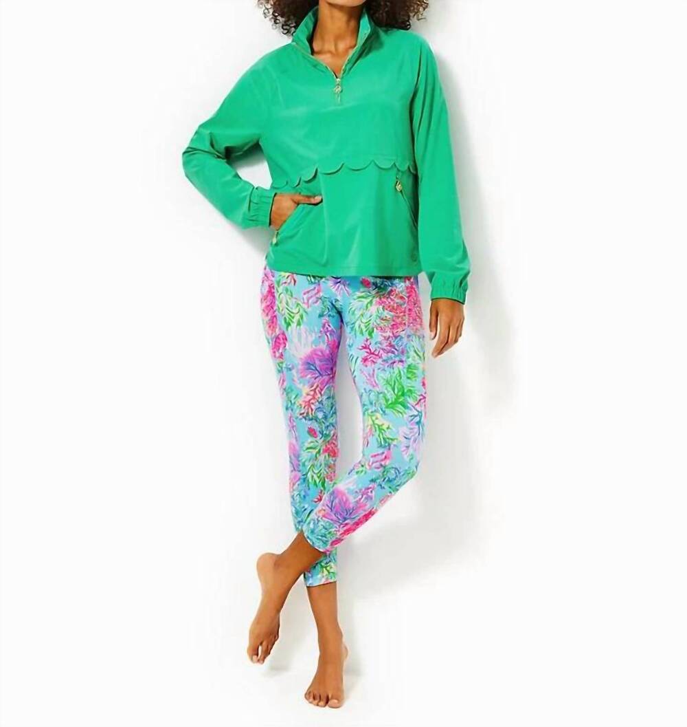 NEW LILLY PULITZER tulia performance jacket in botanical green